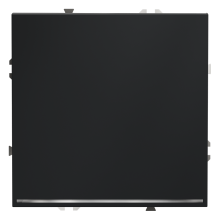 Выключатель встраиваемый VOLTUM S70 одноклавишный с подсветкой 10А, (графит), VLS010207