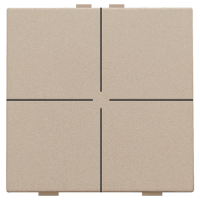 Niko Home Control Шампань Кнопка 4-клавишная, 157-51004