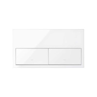 Simon 10020201-130 Кит 2 поста, фронт. 1 рамка «минимум» + 2 клавиши выключателей цвета белый глянец S100