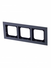 ABB Axcent металл/платина Рамка 3-постовая