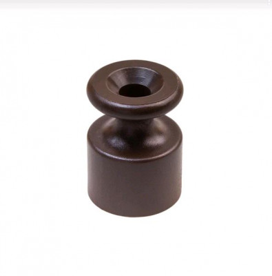 Bironi Изолятор для наружного монтажа, пластик, цвет коричневый (100 шт/уп), B1-551-22-100