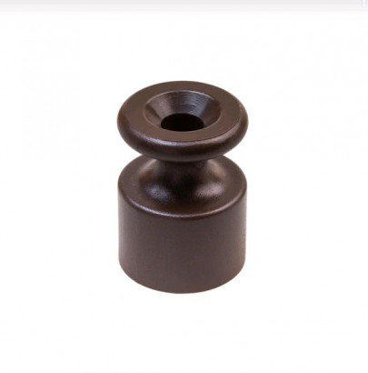 Bironi Изолятор для наружного монтажа, пластик, цвет коричневый (100 шт/уп), B1-551-22-100