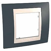 MGU6.002.577 - UNICA ХАМЕЛЕОН РАМКА 1-постовая, БЕЖЕВЫЙ/ СЕРО-ЗЕЛЕНЫЙ