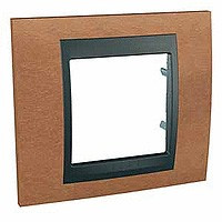 MGU66.002.2M2 - UNICA TOP РАМКА 1-постовая, ГРАФИТ/ВИШНЯ