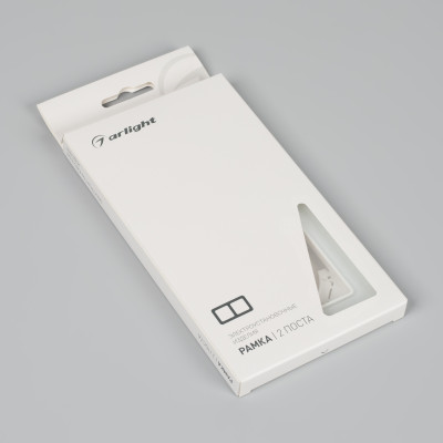 Рамка стеклянная FRM-OMALI-GS-2-WH (Arlight, -), 049692