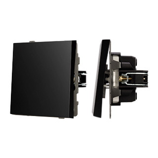 054055 - Механизм выключателя одноклавишный перекрёстный SWT-TENDO-MKX1-PL-BK (230V, 10A) (Arlight, -)