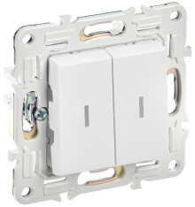 SKANDY Выключ. 2-кл. прох. с инд. 10А SK-V10W арк. бел. IEK, SK-V22-1-10-K01 SKANDY Выключ. 2-кл. прох. с инд. 10А SK-V10W арк. бел. IEK, SK-V22-1-10-K01