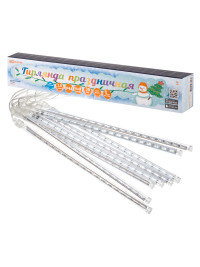 Гирлянда "Сосульки", падающий голубой свет, 30 см, 8 шт в комплекте, 3,8 м, TDM Electric, SQ0361-0027 Гирлянда "Сосульки", падающий голубой свет, 30 см, 8 шт в комплекте, 3,8 м, TDM Electric, SQ0361-0027