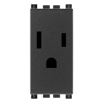 Vimar Розетка 2P+T 15A USA/SASO, серая, 19245