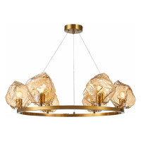 ST LUCE SL1175.303.06 Люстра подвесная ST-Luce Латунь/Янтарный E14 6*40W