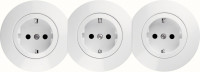 Berker Розетка 2+З, тройная, глянцевый белый, серия 1930