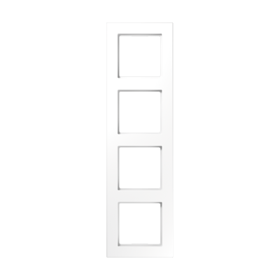 Рамка для вертикальной и горизонтальной установки, 4 поста; дюропласт; белый; A CREATION, AC584WW