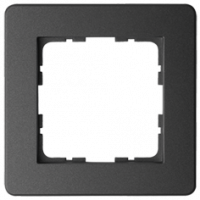 Рамка G-Flex  1-постовая, цвет черный матовый (soft touch), G1101PB, Jasmart Electric