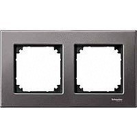 M-Elegance Рамка 2-ная, серый родий (max 40)