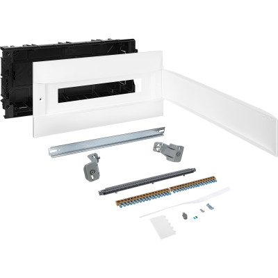 137545 Пластиковый щиток Legrand Practibox S, для встраиваемого монтажа, цвет двери "Белый", 1X22