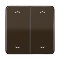 Клавиша для KNX кнопки, 2 группы с символами "стрелки"; дюропласт; коричневый, CD102PBR