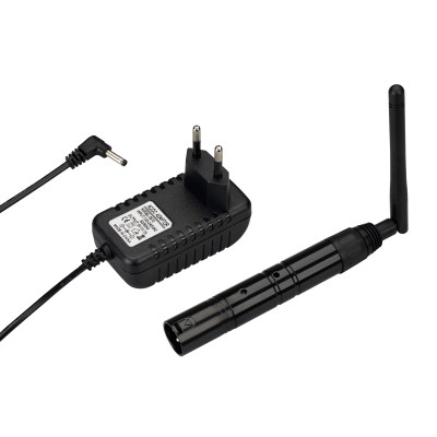 Усилитель SMART-DMX-Transmitter Black (5V, XLR3 Female, 2.4G) (Arlight, IP20 Металл, 5 лет), 028416