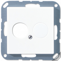 Крышка для 2-х гнезд; слоновая кость, A562