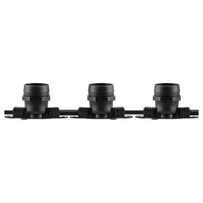 Гирлянда 230V  100 E27 черный, шаг 50cm, IP 65, 50м +1,5м шнур,  CL50-50, Feron 29881