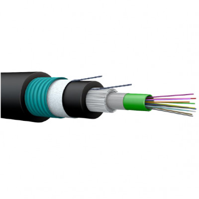 Legrand Кабель оптоволоконный OM3 - многомодовый - внутренний/наружный - в броне из стальной гофрированной ленты - огнестойкий - 8 волокон - LSZH, 032922