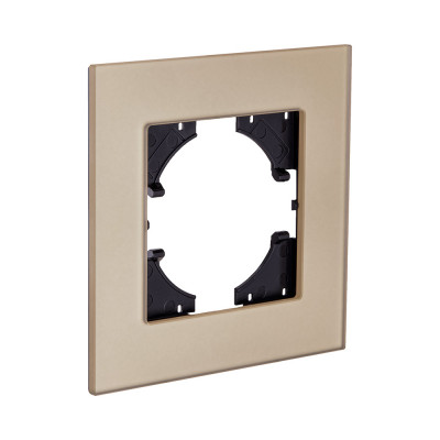 Рамка 1-постовая, стекло золотой Kollinger Reflex MG RM1GD