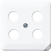 Крышка для SAT-TV-розетки с 4-мя гнездами, 561-4SAT1 Крышка для SAT-TV-розетки с 4-мя гнездами, 561-4SAT1