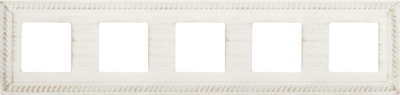 FD01235BD Fede Sevilla Provence Рамка 5-ная, White Decape