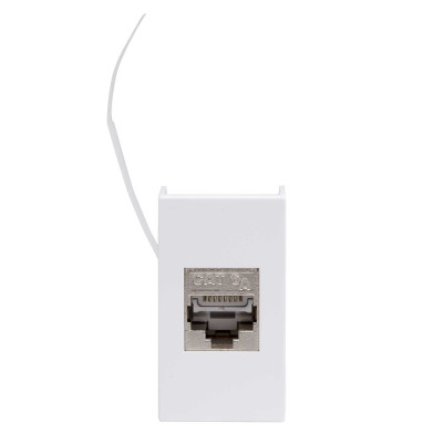 ДКС Ком.роз. RJ45 кат.6A, 8P8C, Viva, белая, 1мод, 45078