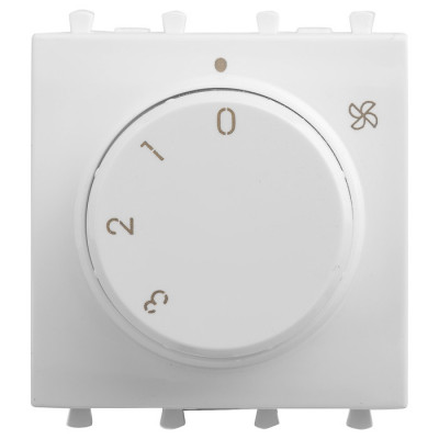 4400172 - ДКС Механизм управления вентиляторами модульный, "Avanti", "Белое облако", 2модуля