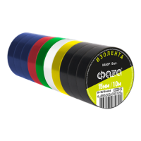 Комплект изол. ФАZА 15мм * 10м, 10 роликов 6 цветов, 5030725 Комплект изол. ФАZА 15мм * 10м, 10 роликов 6 цветов, 5030725
