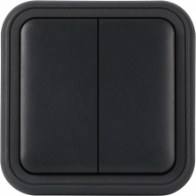 Donel W55 Рамка с клавишей для скрытой установки переключателя двухклавишного, антрацит, IP55, серия (тип)DIP55 , DIP60828 Donel W55 Рамка с клавишей для скрытой установки переключателя двухклавишного, антрацит, IP55, серия (тип)DIP55 , DIP60828