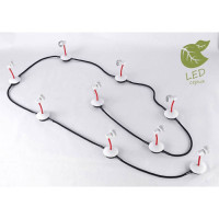 LUSSOLE BAY SHORE Трековый светильник, цвет основания - белый, плафон - металл (цвет - белый), 9x5,5W GU10, GRLSP-9818-09 LUSSOLE BAY SHORE Трековый светильник, цвет основания - белый, плафон - металл (цвет - белый), 9x5,5W GU10, GRLSP-9818-09