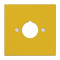 Крышка для установки специальных изделий ?22,5 мм с несущим каркасом; желтая, LS964GE Крышка для установки специальных изделий ?22,5 мм с несущим каркасом; желтая, LS964GE