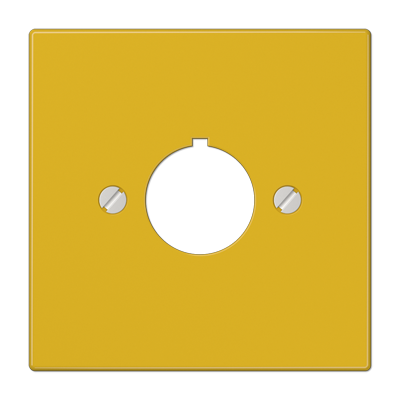 Крышка для установки специальных изделий ?22,5 мм с несущим каркасом; желтая, LS964GE