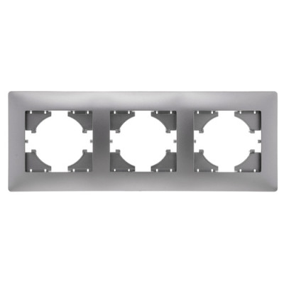 GUSI Bravo РАМКА 3-местная, цвет серебро., С1030-004