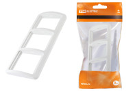 Рамка 3-ая горизонтальная белая "Валдай" TDM Electric, SQ1804-0019