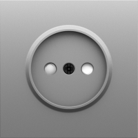 Donel S08 серый графит накладка для розетки без заземления, со шторками 16A 250 В~,серия DB, DS21659