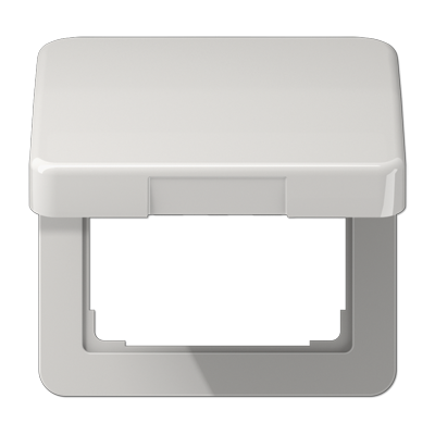 Крышка ударопрочная откидная ударопрочная для штекерных розеток; светло-серая, CD590BFKLLG