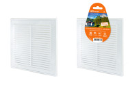 Решетка разъемная с москитной сеткой, бел. 150х150 TDM Electric, SQ1807-0074