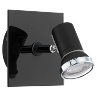 33677 Светодиод. настенный свет-к TAMARA 1, 1x3,3W(GU10-LED), сталь, черный, хром