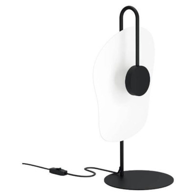 390208 Настольная лампа LARDERIA, 5,4W (LED), H500, стекло, дерево, черный, белый, 390208