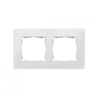Simon 8200620-203 S82Detail Рамка 2-ная,  пастель розовая - белая