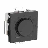 ATN001035 - ATLASDESIGN ТЕРМОСТАТ электронный для теплого пола с датчиком, 10A, механизм, КАРБОН, Systeme Electric