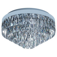 39489 Светильний потолочный VALPARAISO 1, 8x40W(E14), сталь, хром/кристаллы, прозрачный