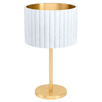 39766 Настольная лампа TAMARESCO, 1x40W(E27), ?300, H520, осн.?195, сталь, латунь брашир./бархат, бе