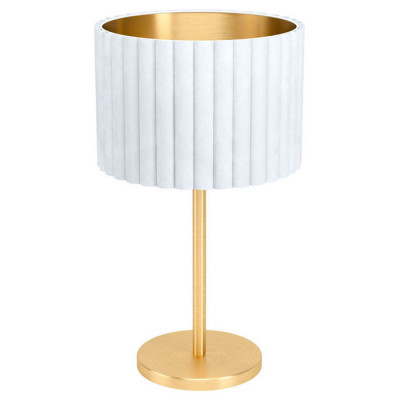 39766 Настольная лампа TAMARESCO, 1x40W(E27), ?300, H520, осн.?195, сталь, латунь брашир./бархат, бе