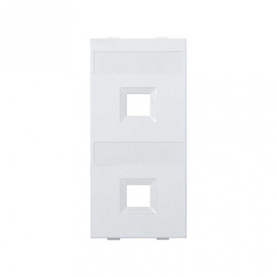 Simon Connect Белый Адаптер 2 местн. для RJ45 AMP, BRAND REX, RIT, CIMABOX, Cima-модуль 52x108 м, S076B-9