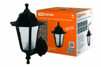 Светильник садово-парковый НБУ 06-60-001 шестигр., настенный, пластик, расс.пластик, черный TDM Electric, SQ0330-0761