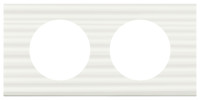 Legrand Рамка - Программа Celiane - 2 поста - Corian Белый Рельеф, 069012