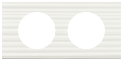 Legrand Рамка - Программа Celiane - 2 поста - Corian Белый Рельеф, 069012